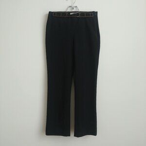 Vince classic black cotton nylon stretch cropped ankle pants trousers Medium